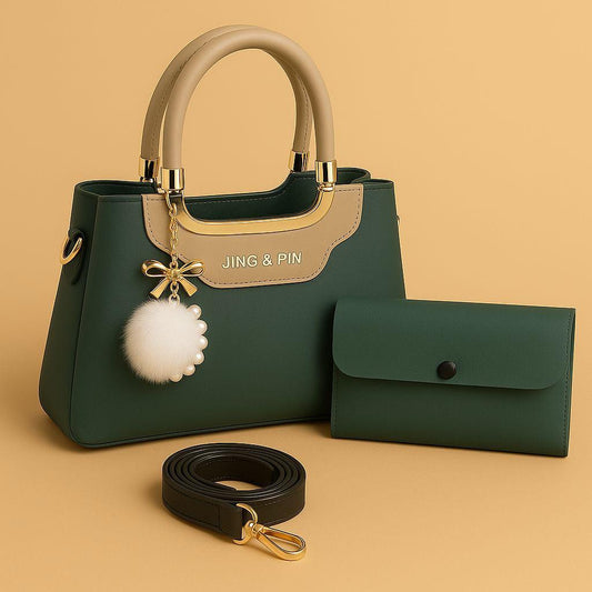 Premium 'JING & PIN' Ladies Handbag Collection with Clutch