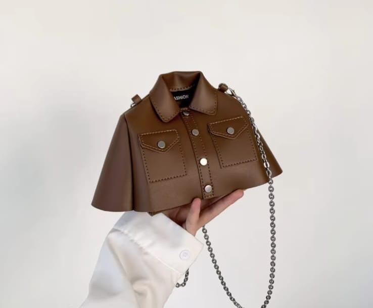 Premium Women’s Black Rexine Shoulder Bag | Shirt Design