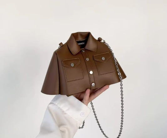 Premium Women’s Black Rexine Shoulder Bag | Shirt Design