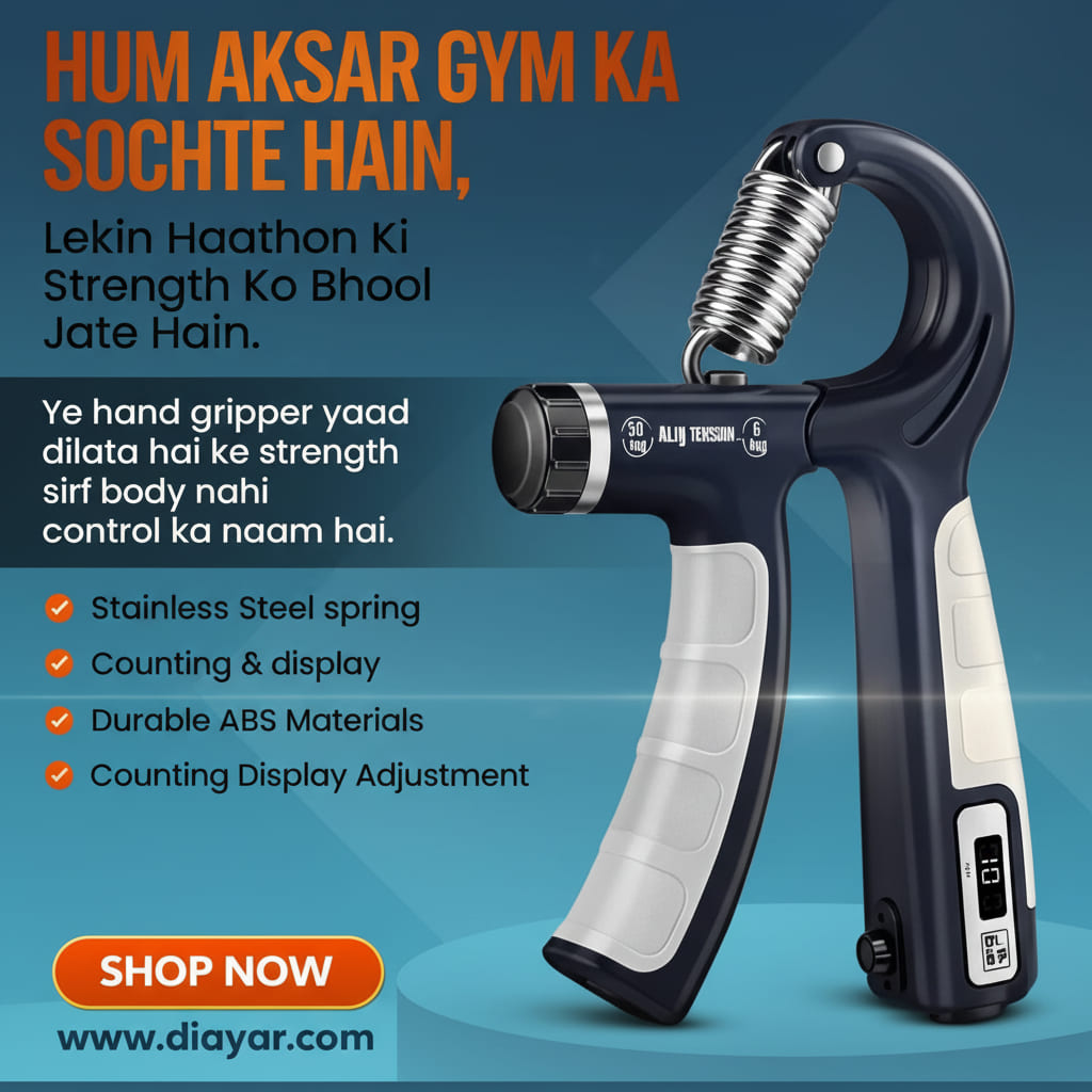 Premium Imported Adjustable Hand Gripper 5–60kg